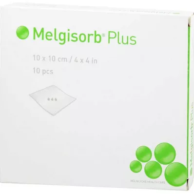 MELGISORB Plus algināta pārsējs 10x10 cm sterils, 10 gab
