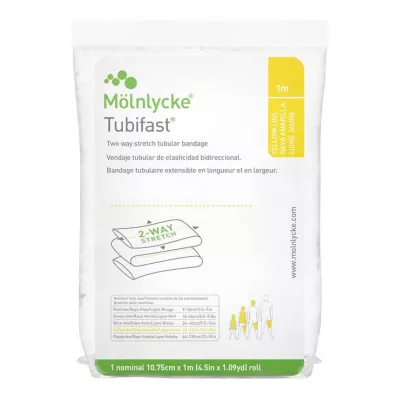 TUBIFAST Divvirzienu strēme 10,75 cmx1 m dzeltena, 1 gab