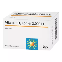 VITAMIN D3 KÖHLER 2000 I.U. kapsulas, 120 gab