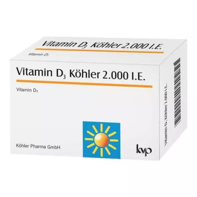 VITAMIN D3 KÖHLER 2000 I.U. kapsulas, 120 gab VITAMIN D3 KÖHLER 2000 I.U. kapsulas, 120 gab