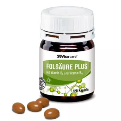 SOVITA CARE Folijskābe Plus, 120 kapsulas