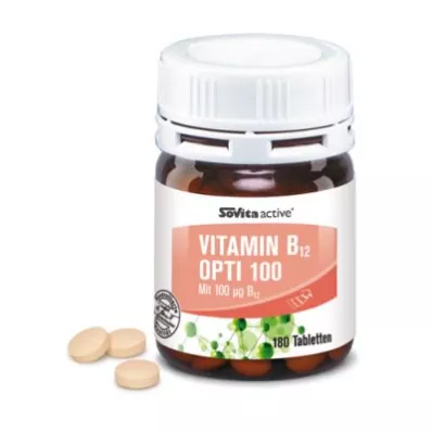 Sovita aktīvais vitamīns B12 Opti 100 (180 gab.)
