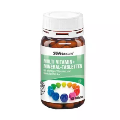 SOVITA CARE Multivitamīnu + minerālvielu tabletes, 100 gab SOVITA CARE Multivitamīnu + minerālvielu tabletes, 100 gab