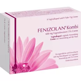 FENIZOLAN Combi 600 mg maksts ziede+2% krēms, 1 P