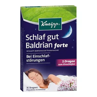 Kneipp Sleep well Valerian forte apvalkotās tabletes, 30 gab Kneipp Sleep well Valerian forte apvalkotās tabletes, 30 gab