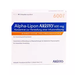 ALPHA LIPON Aristo 600 mg koncentrāts infūzijas pagatavošanai, 5X24 ml