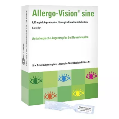 ALLERGO-VISION sine 0,25 mg/ml AT vienā devā, 10X0,4 ml ALLERGO-VISION sine 0,25 mg/ml AT vienā devā, 10X0,4 ml