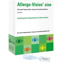 ALLERGO-VISION sine 0,25 mg/ml AT vienā devā, 20X0,4 ml