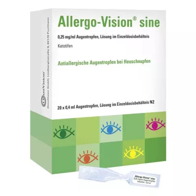 ALLERGO-VISION sine 0,25 mg/ml AT vienā devā, 20X0,4 ml ALLERGO-VISION sine 0,25 mg/ml AT vienā devā, 20X0,4 ml