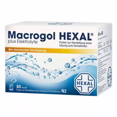 MACROGOL HEXAL plus elektrolīti Plv.z.H.e.L.z.E., 30 gab