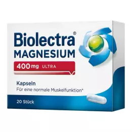 BIOLECTRA Magnijs 400 mg ultra kapsulas, 20 gab