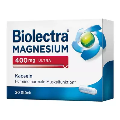 BIOLECTRA Magnijs 400 mg ultra kapsulas, 20 gab BIOLECTRA Magnijs 400 mg ultra kapsulas, 20 gab