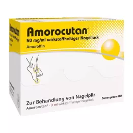 AMOROCUTAN 50 mg/ml nagu laka, kas satur aktīvo vielu, 3 ml