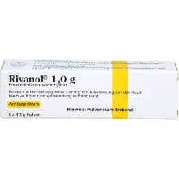 RIVANOL 1,0 g pulvera, 5 gab