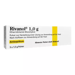 RIVANOL 1,0 g pulvera, 5 gab