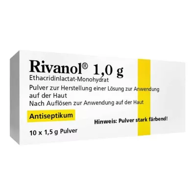 Rivanols 1,0 g pulveris, 10 gab Rivanols 1,0 g pulveris, 10 gab