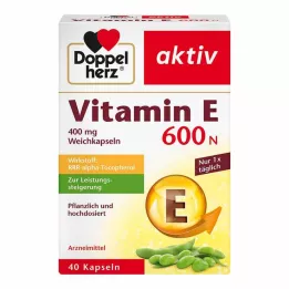 DOPPELHERZ E vitamīna 600 N mīkstās kapsulas, 40 gab