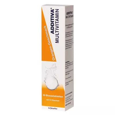 ADDITIVA Multivit.Orange R putojošās tabletes, 20 gab