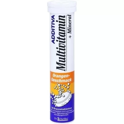 ADDITIVA Multivit.+Mineral Orange R putojošās tabletes, 20 gab