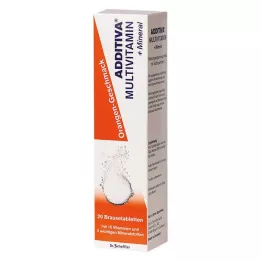 ADDITIVA Multivit.+Mineral Orange R putojošās tabletes, 20 gab