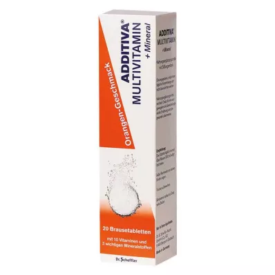ADDITIVA Multivit.+Mineral Orange R putojošās tabletes, 20 gab ADDITIVA Multivit.+Mineral Orange R putojošās tabletes, 20 gab