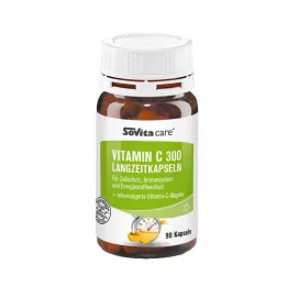 SOVITA CARE C vitamīns 300 ilgtermiņa kapsulas, 90 kapsulas