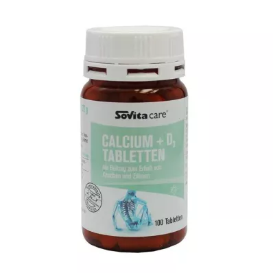 SOVITA CARE Kalcijs+D3 tabletes, 100 kapsulas