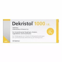 DEKRISTOL 1000 I.U. tabletes, 50 gab