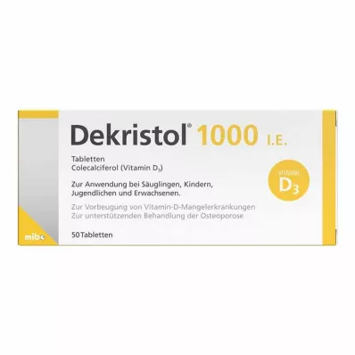 DEKRISTOL 1000 I.U. tabletes, 50 gab DEKRISTOL 1000 I.U. tabletes, 50 gab