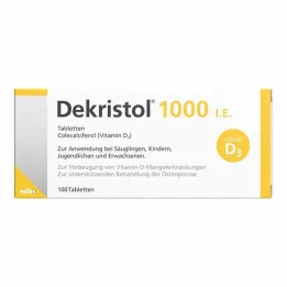 DEKRISTOL 1000 I.U. tabletes, 100 gab