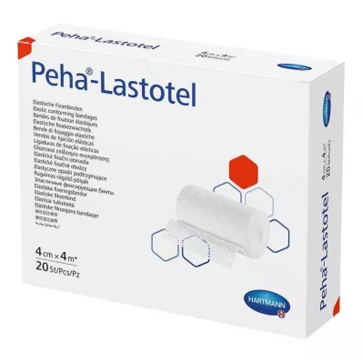 Peha-Lastotel fiksējošais pārsējs 4 cm x 4 m, 20 gab Peha-Lastotel fiksējošais pārsējs 4 cm x 4 m, 20 gab