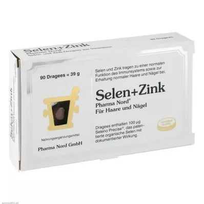 SELEN+ZINK Pharma Nord Dragees, 90 kapsulas