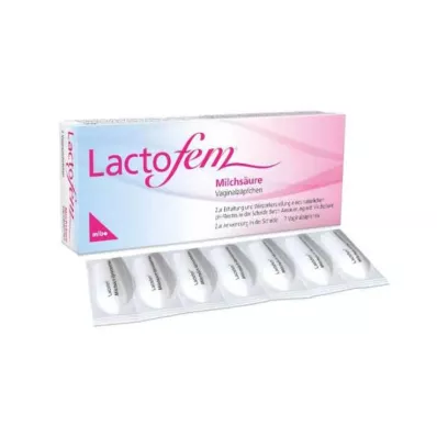 LACTOFEM Pienskābes vaginālas svecītes, 7 gab LACTOFEM Pienskābes vaginālas svecītes, 7 gab