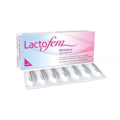 LACTOFEM Pienskābes vaginālas svecītes, 14 gab LACTOFEM Pienskābes vaginālas svecītes, 14 gab