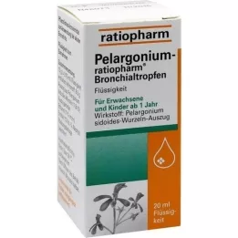 PELARGONIUM-RATIOPHARM Bronhu pilieni, 20 ml