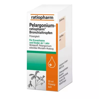 PELARGONIUM-RATIOPHARM Bronhu pilieni, 20 ml PELARGONIUM-RATIOPHARM Bronhu pilieni, 20 ml