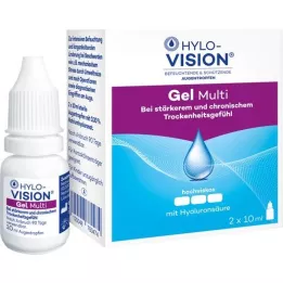 HYLO-VISION Gel multi acu pilieni, 2X10 ml