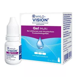 HYLO-VISION Gel multi acu pilieni, 2X10 ml