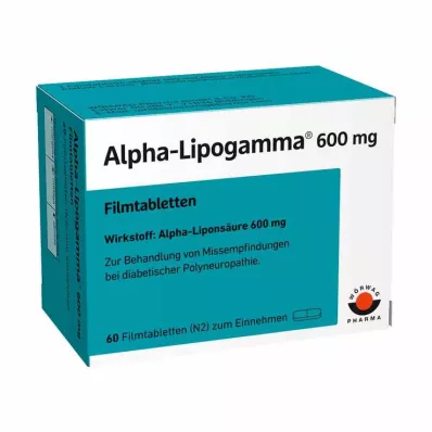 ALPHA-LIPOGAMMA 600 mg apvalkotās tabletes, 60 gab ALPHA-LIPOGAMMA 600 mg apvalkotās tabletes, 60 gab