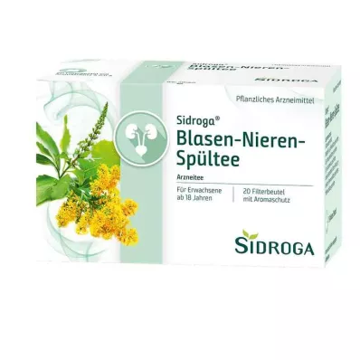 Sidroga urīnpūšļa un nieru skalošanas tējas filtru maisiņi, 20x2,0 g Sidroga urīnpūšļa un nieru skalošanas tējas filtru maisiņi, 20x2,0 g