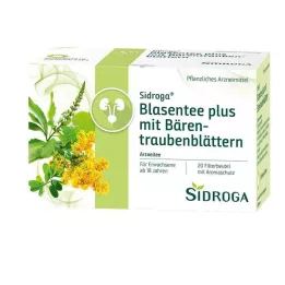 SIDROGA Pūslīšu tēja plus ar lāceņu lapām, 20X2,0 g