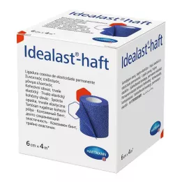IDEALAST-krāsains pārsējs 6 cmx4 m, zils, 1 gab