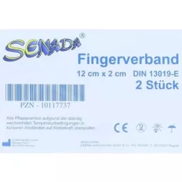 SENADA Pirkstu pārsējs 2x12 cm, 2 gab