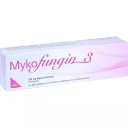 MYKOFUNGIN 3 vaginālas tabletes 200 mg, 3 gab