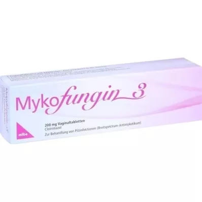 MYKOFUNGIN 3 vaginālas tabletes 200 mg, 3 gab