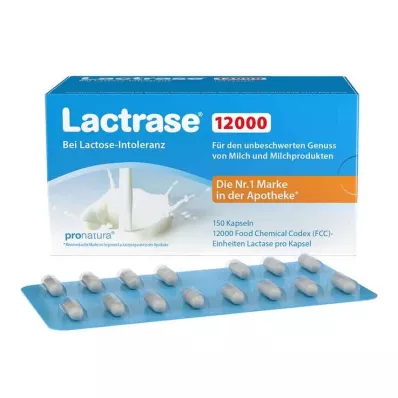 LACTRASE 12 000 FCC Kapsulas, 150 gab LACTRASE 12 000 FCC Kapsulas, 150 gab