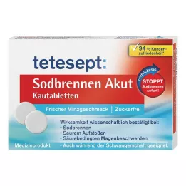 TETESEPT Košļājamās tabletes Heartburn Acute, 20 gab