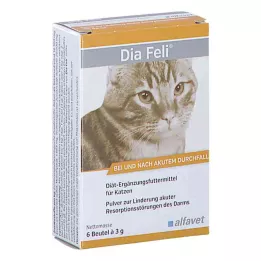 DIA FELI Pulveris kaķiem, 6X3 g