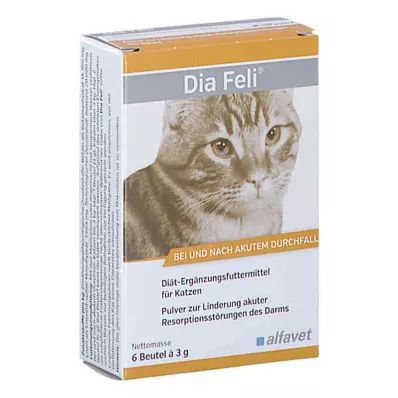 DIA FELI Pulveris kaķiem, 6X3 g
