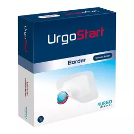 URGOSTART Robeža 8x8 cm putuplasta brūču pārsējs, 10 gab